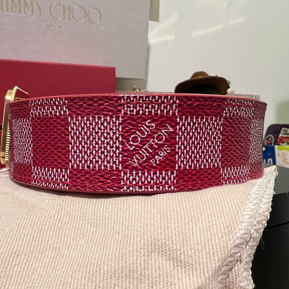 Louis Vuitton Red and Gold Women's Belt - Picture 2 of 9
